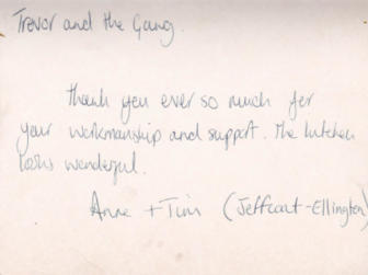 Customer thank you