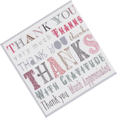 Customer thank you