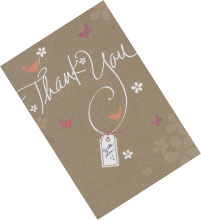 Customer thank you